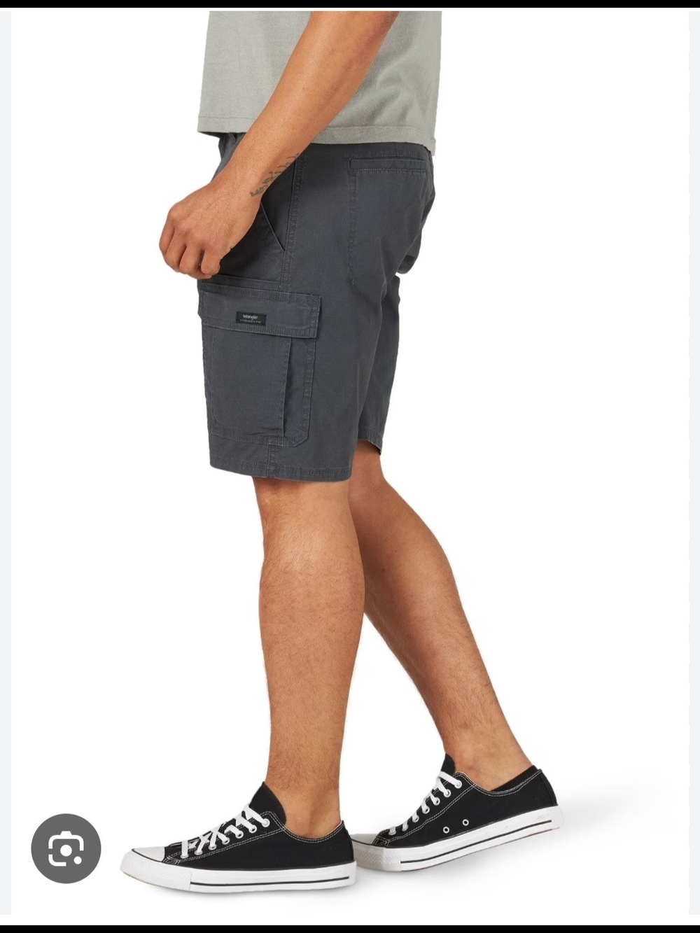 Wrangler Men's Cargo Shorts in Charcoal